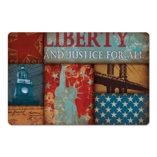 Vintage Liberty & Justice For All Floor Mat {1}