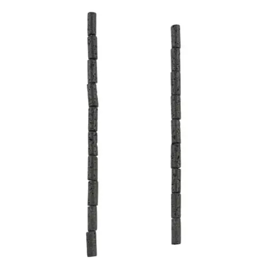 Black Lava Tube Beads, 13mm by Bead Landing&trade; {4}