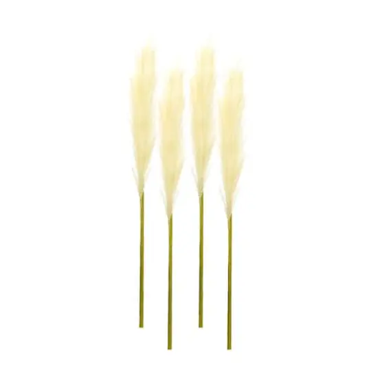 Cream Pampas Spray, 4ct. {1}