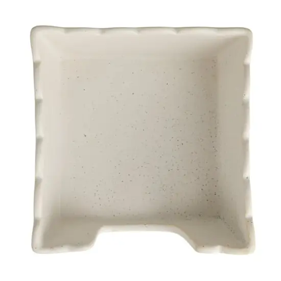 Hello Honey&reg; 6" Wide Green & White Avian Grace Stoneware Napkin Holder with Weight {7}