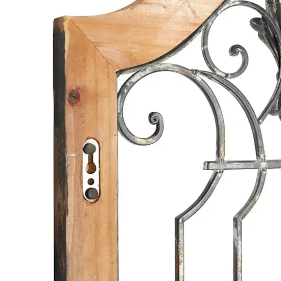 72" Brown Wood Rustic Ornamental Wall Decor {6}