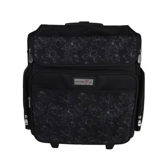 Everything Mary Black & White Rolling Craft Bag {6}