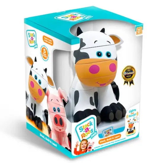 Stack-a-Roos Pals&trade; Baby Cow Stacking Animal Tower {1}