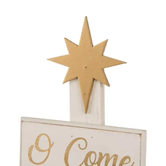 Glitzhome&reg; 18" Wooden Nativity Tree Tabletop D&eacute;cor {5}