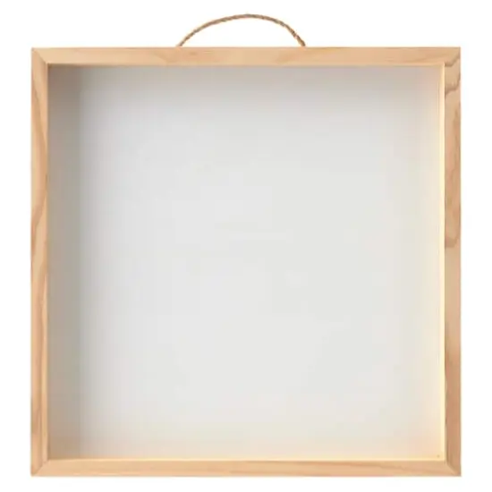 12" x 12" Whitewashed Framed Wood Sign by Make Market&reg; {1}