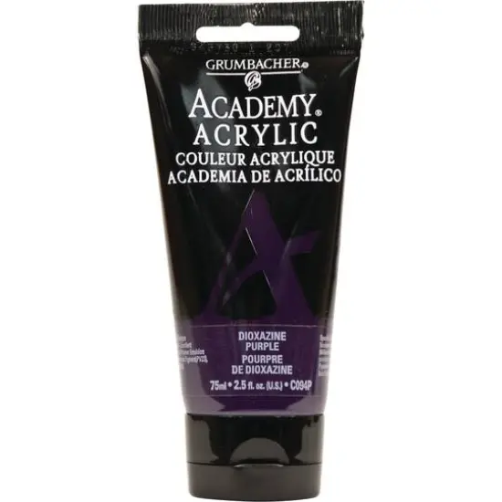 Grumbacher&reg; Academy&reg; Acrylic, 2.5oz. C094P Dioxazine Purple {1}