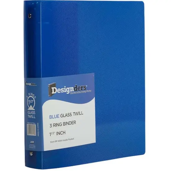 JAM Paper 1.5" Blue Plastic 3-Ring Binders, 2ct. {3}