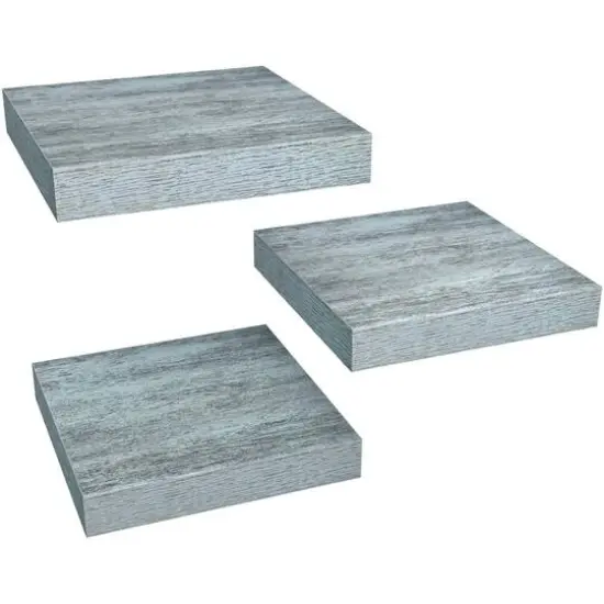 Sorbus 9.2" Tile Wall Shelves, 3ct. Rustic Blue {4}