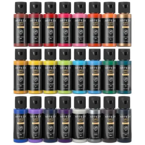 Arteza&reg; 24 Color Fabric Paint Set {4}