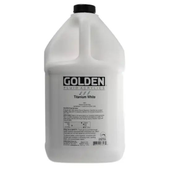 Golden&reg; Fluid Acrylics Titanium White, 1gal. {1}
