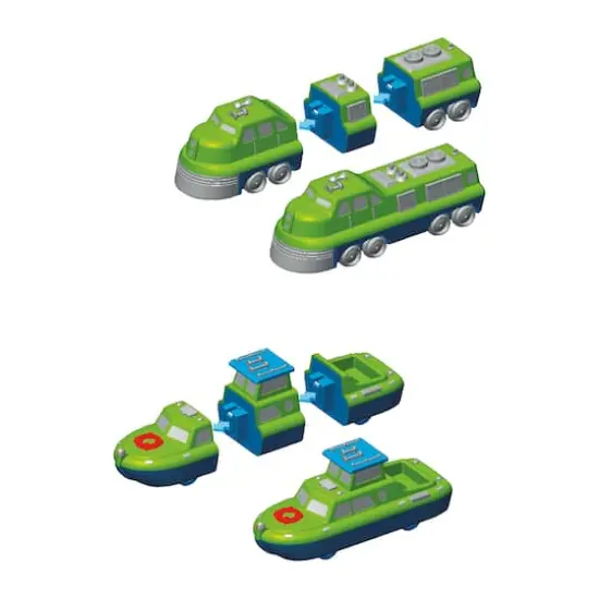 Magnetic Mix or Match Vehicles Set No.1 {5}