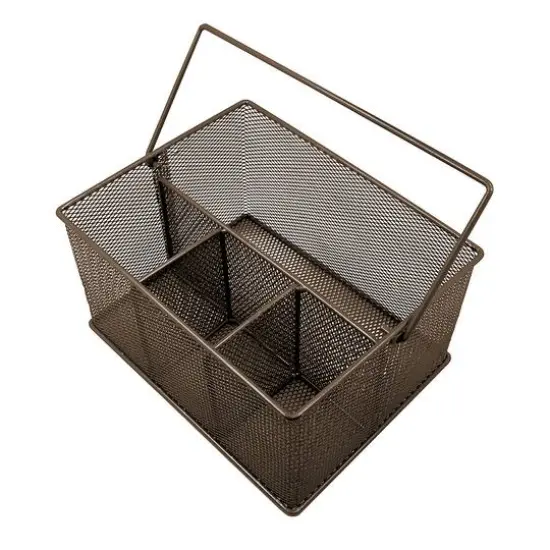 Sorbus Steel Mesh Utensils Caddy Bronze {6}