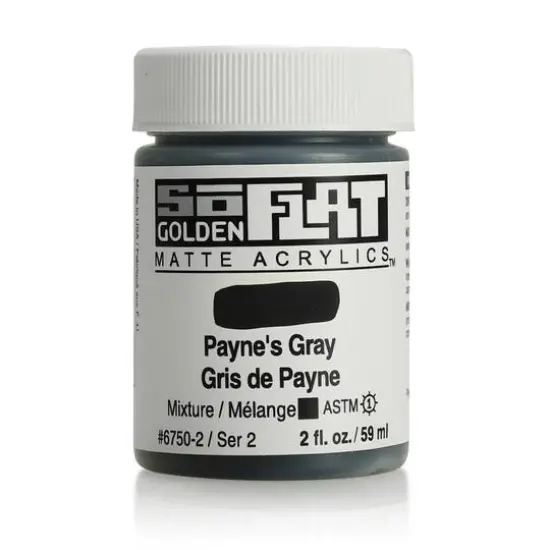 Golden&reg; 2oz. SoFlat Matte Acrylic Paint Payne's Gray {1}