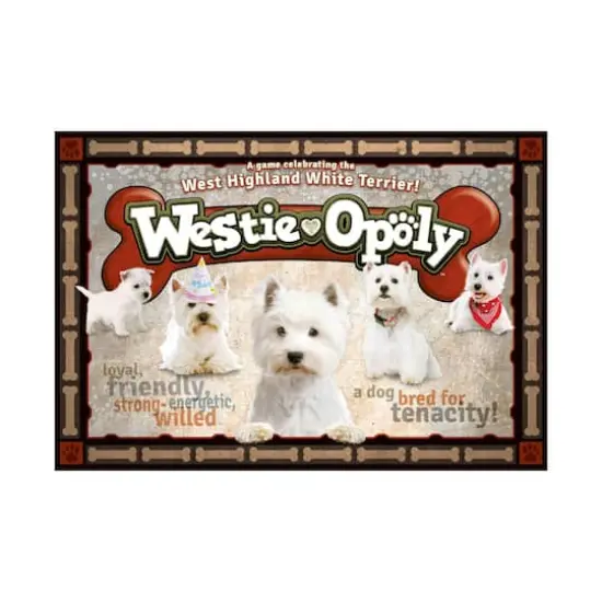 Late For The Sky Westie-Opoly&trade; Board Game {3}