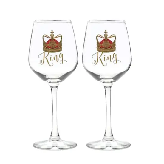 12oz. King & King Wine Glass Set {1}