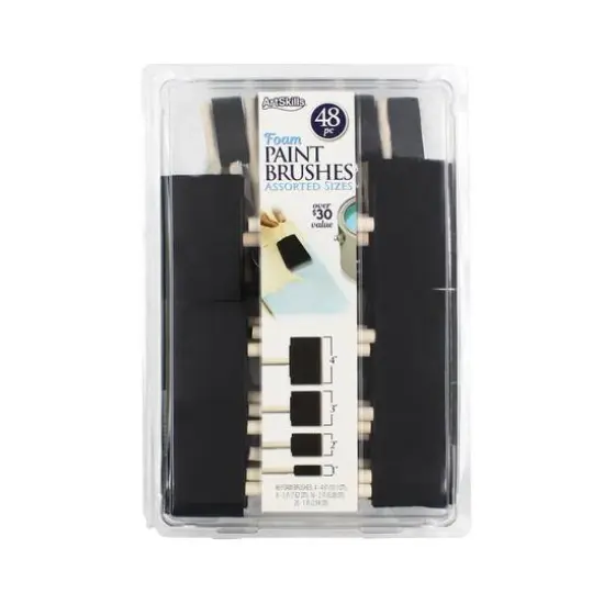 ArtSkills&reg; 48 Piece Variety Foam Brush Set {4}