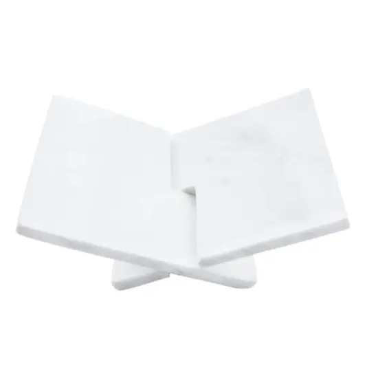 Hello Honey&reg; White Decorative Marble Book Holder {1}