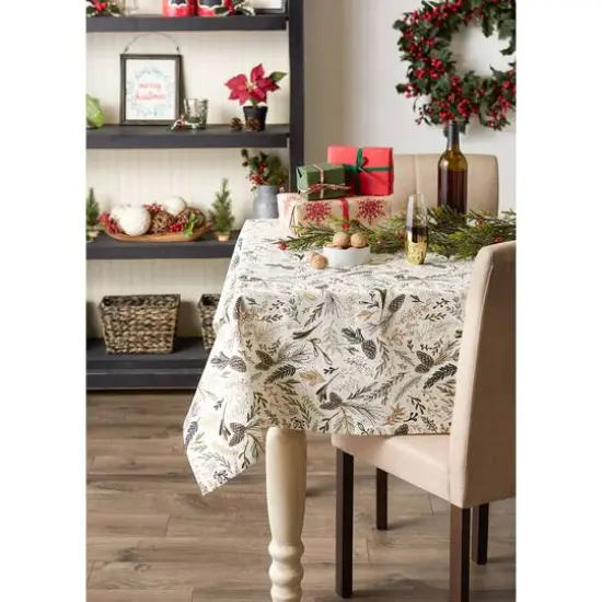 Sparkle Sprigs Printed Tablecloth, 52" x 52" {6}