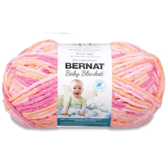 4 Pack Bernat&reg; Baby Blanket&trade; YarnPeachy {1}