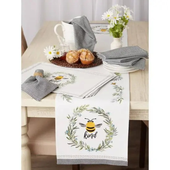 DII&reg; Bee Kind Reversible Embellished Placemats, 6ct.  {10}