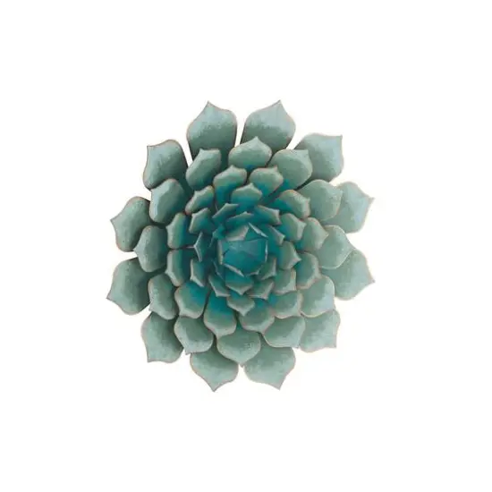 Turquoise Iron Succulent Traditional Wall D&eacute;cor {3}