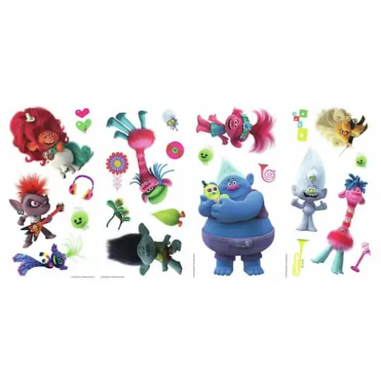 RoomMates Trolls World Tour Peel & Stick Wall Decals {7}