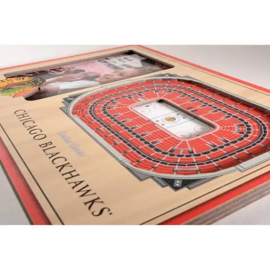 NHL 3D StadiumViews 4" x 6" Photo Frame Chicago Blackhawks {5}