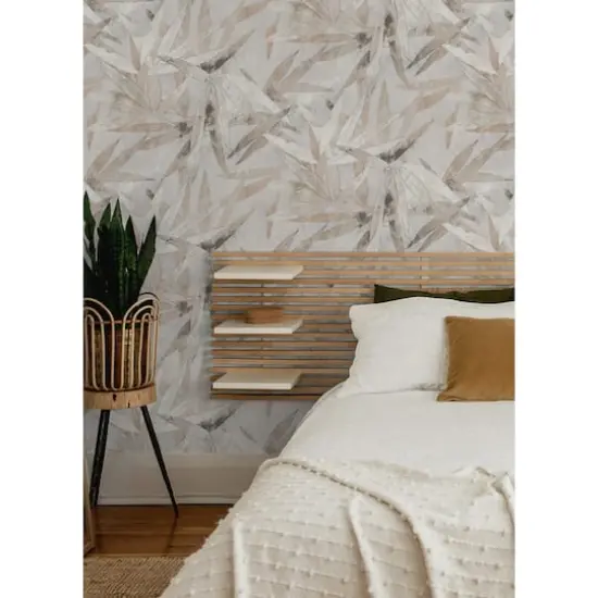 NuWallpaper Egypt Sherrod Neutral Bali Bamboo Peel & Stick Wallpaper {3}