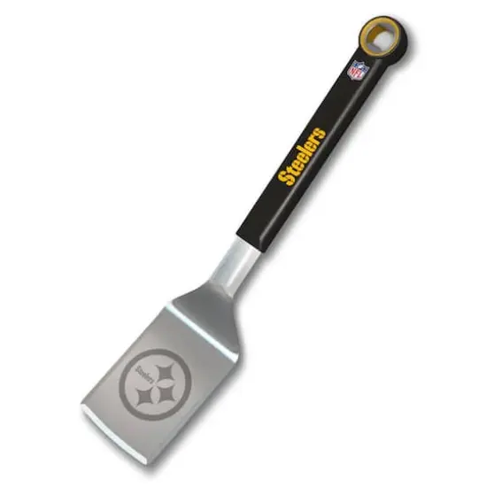 NFL Stainless Steel BBQ Spatula with Bottle Opener Pittsburgh Steelers {1}