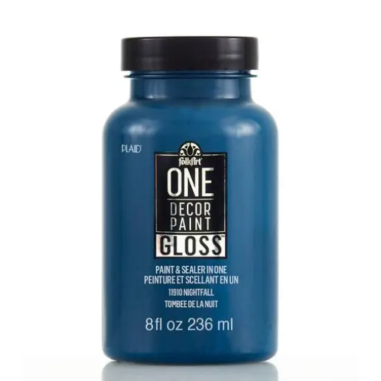 FolkArt&reg; One D&eacute;cor Paint&trade; Gloss Paint & Sealer 11910 Nightfall {1}