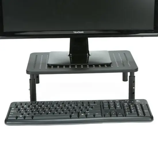 Mind Reader Black Vented Rectangle Monitor Stand {6}