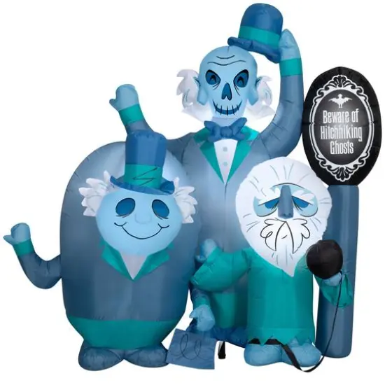 6ft. Airblown&reg; Inflatable Halloween Haunted Mansion Beware of Ghosts  {1}