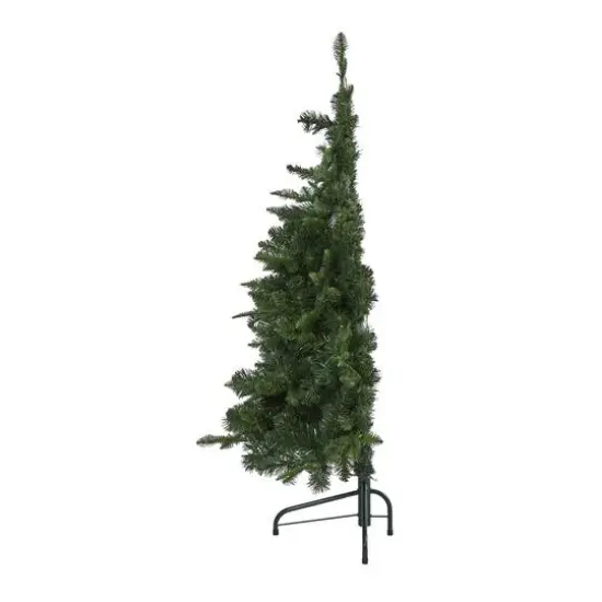 4ft. Pre-Lit Grand Teton Spruce Flat Back Artificial Christmas Tree, Clear LED Lights {9}