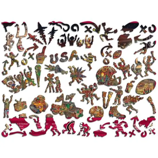 Joe Journeyman NFL Wooden Puzzle San Francisco 49ers {3}