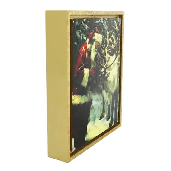 6" x 7.25" Santa with Deer Tabletop Décor by Ashland® {4}