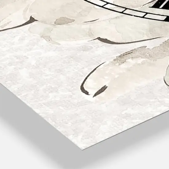 Designart Indigold Gray Peonies I Traditional 3 Panel Wall Clock {4}