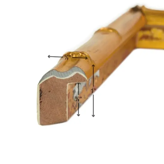 Craig Frames 4 Pack: Vintage Bamboo Brushed Gold Picture Frame with Mat {5}