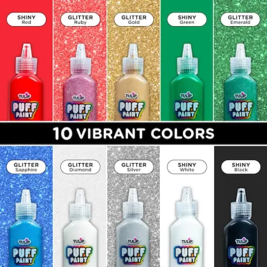 Tulip&reg; Glitter Puff Paint Set {4}