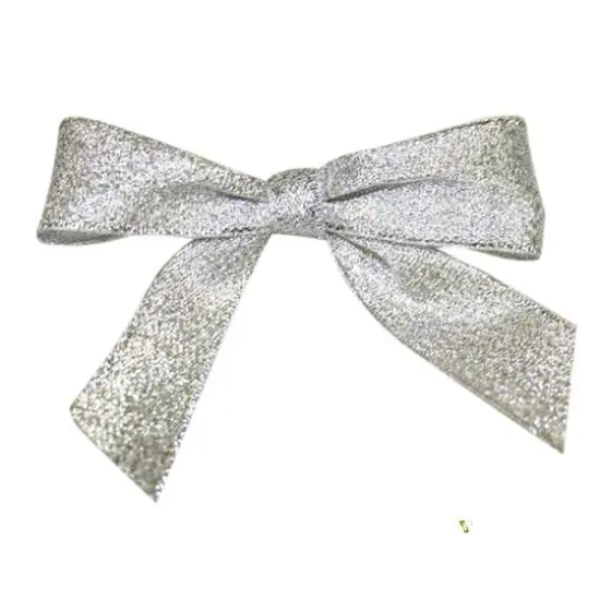 JAM Paper 7/8" Metallic Glimmer Large Twist Tie Bows, 100ct. Gold {2}