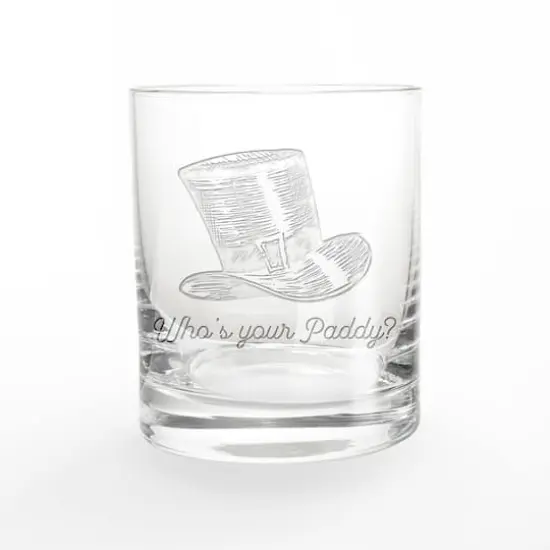 11oz. Who's Your Paddy Engraved Whiskey Glass {1}