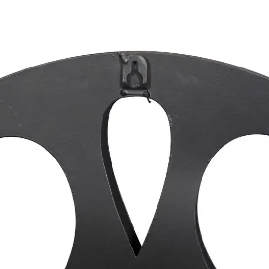 Gray Round Metal Industrial Wall D&eacute;cor {7}