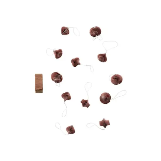 Hello Honey&reg; Paper Honeycomb Ornaments with String DIY Garland Blush {4}