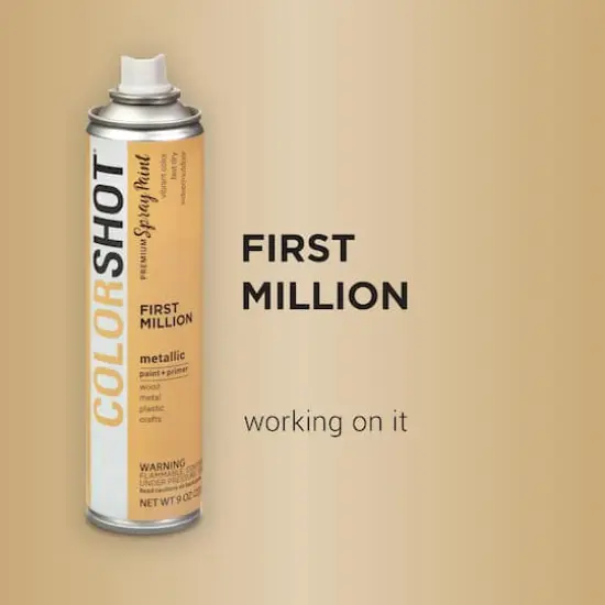 COLORSHOT&reg; Premium Metallic Spray Paint First Million {3}
