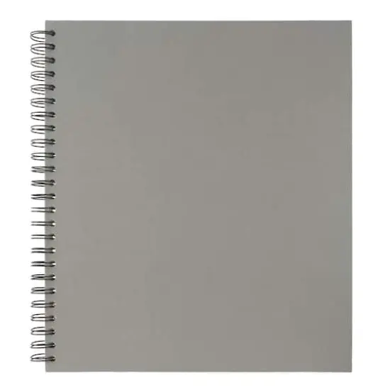 13" x 11.25" Gray Spiral Bound Scrapbook Album by Recollections™ {1}
