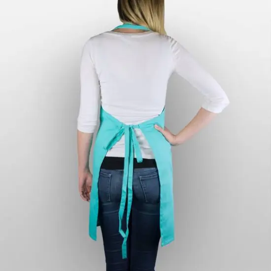 DII&reg; Chino Chef Apron Aqua {8}
