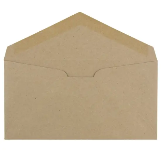 JAM Paper 3.875" x 7.5" Monarch Premium Envelopes, 50ct. Brown Kraft {4}