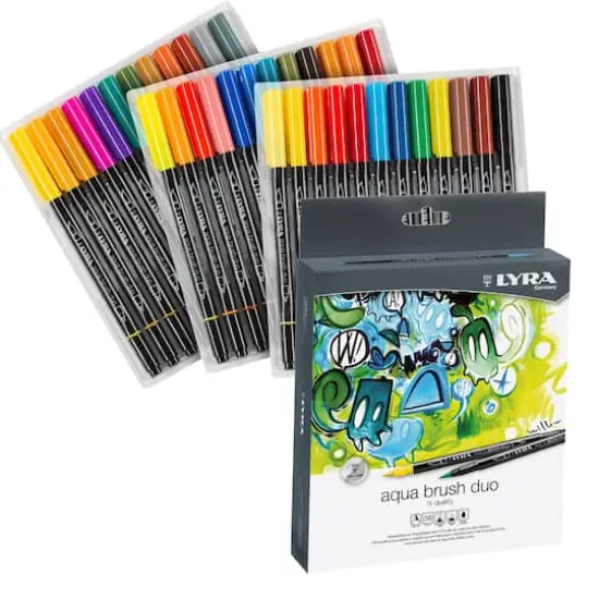 LYRA Aqua Brush Duo Marker Pen Set {4}