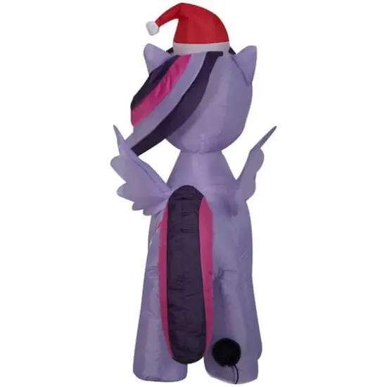 3.5ft. Airblown&reg; Inflatable Twilight Sparkle with Santa Hat {3}