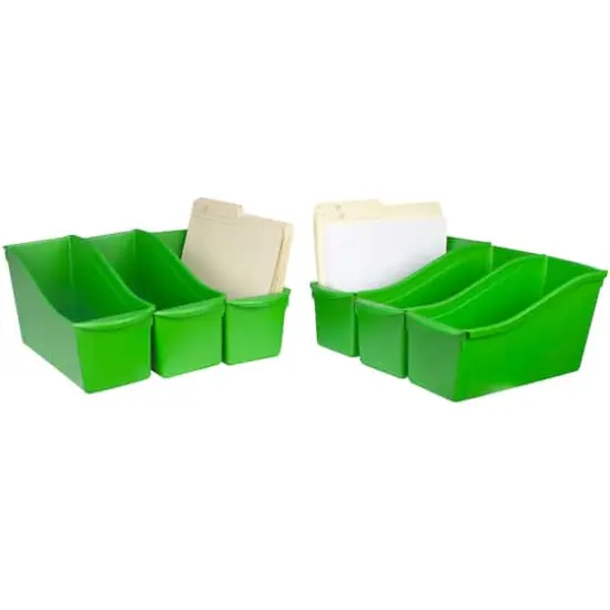 Storex Large Book Bin, 6ct. Green {4}