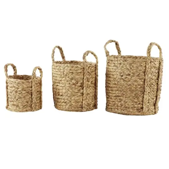 Natural Seagrass Basket Planter Set {1}